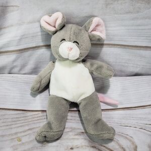 Mary Meyer Gray Mouse Beanbag Plush Stuffed Toy Yankee Candle 8 Inch 1998 Snuffy